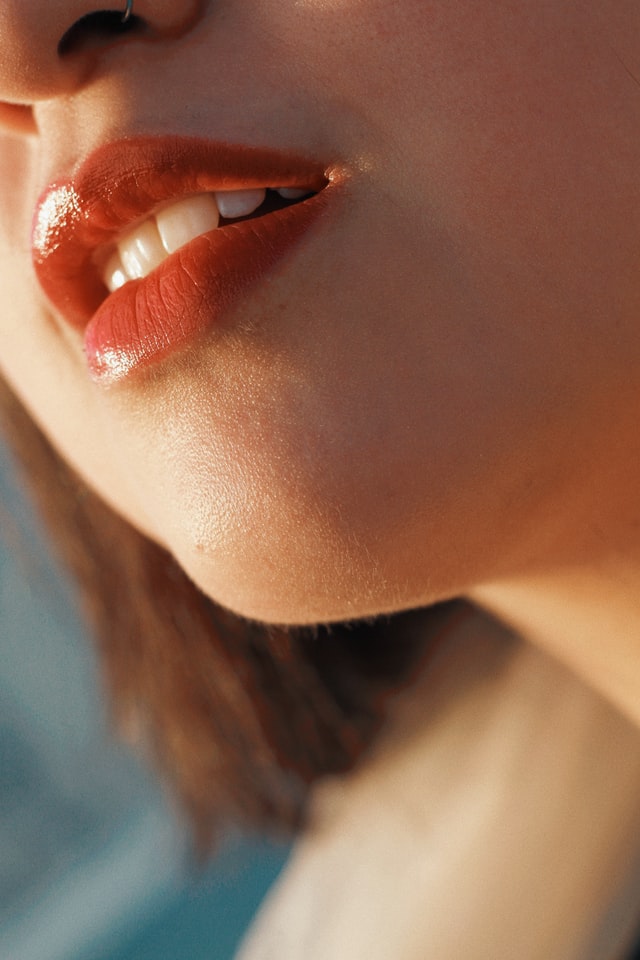 Girl with white teeth