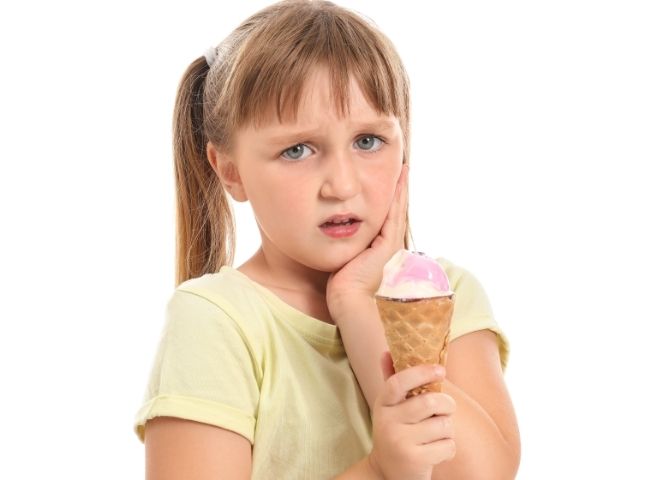 Little Girl with Sensitive Teeth